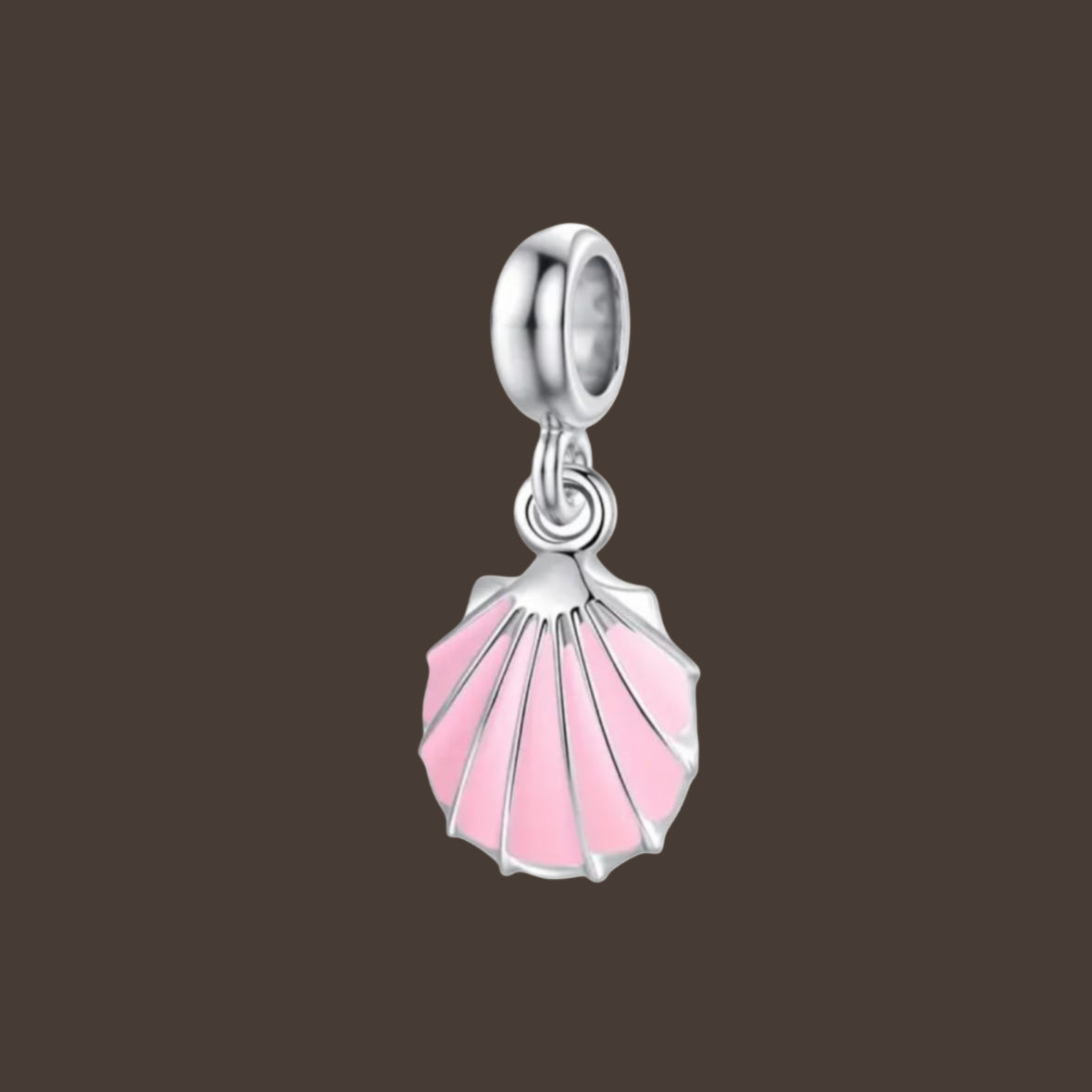 pink Shell Anhänger-Charm