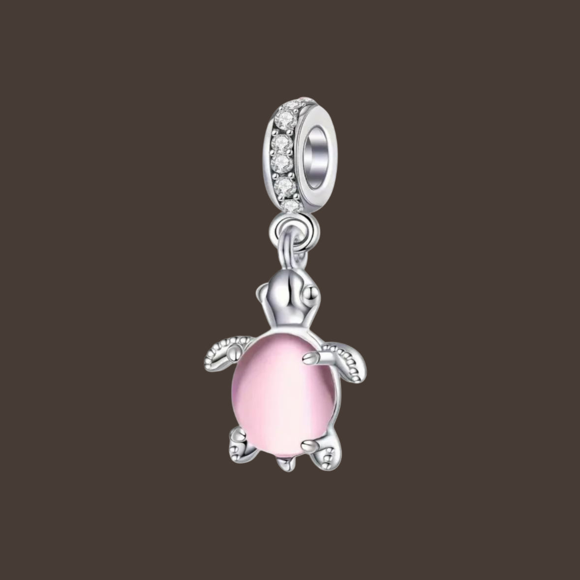 Pink Turtle Anhänger-Charm