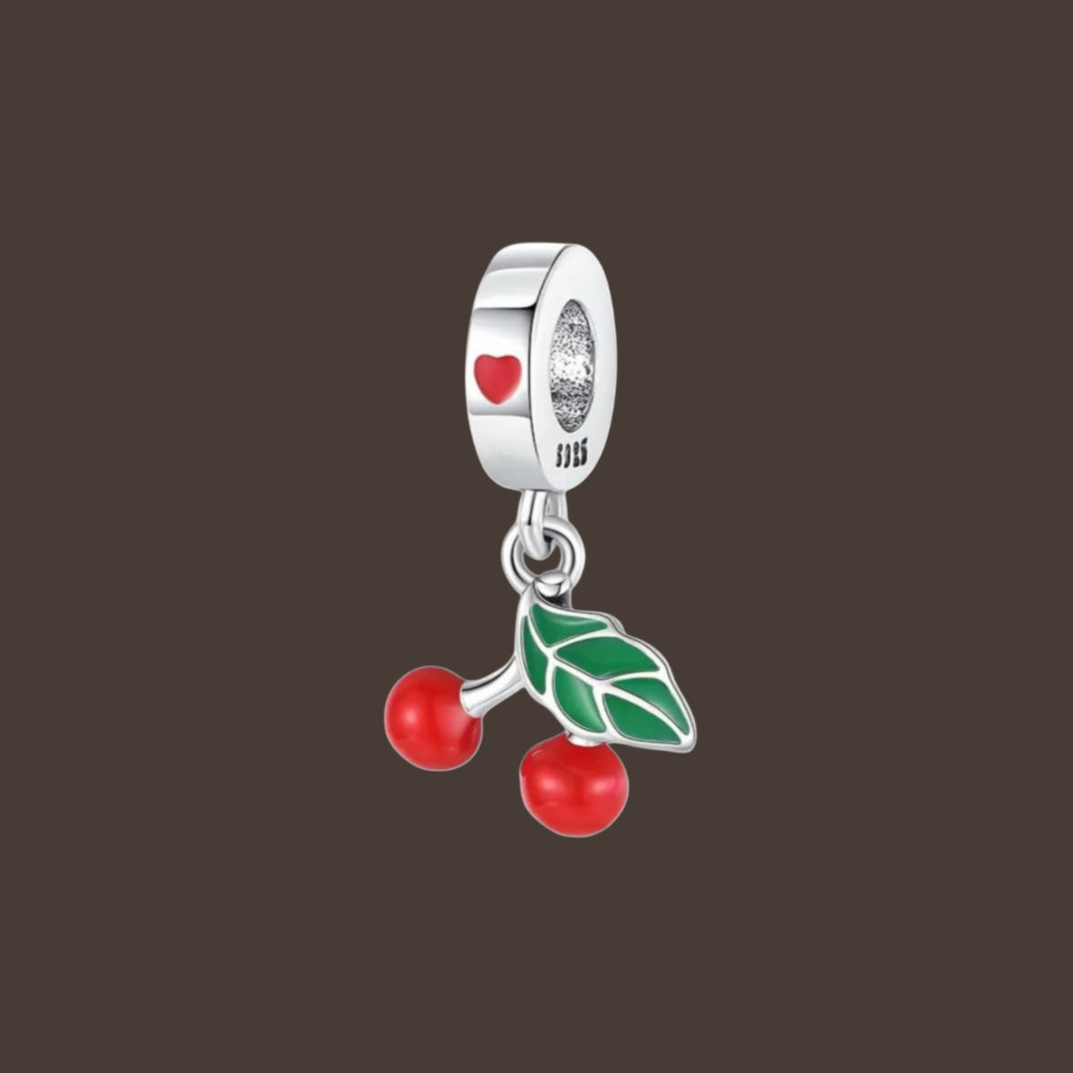 Cherry Charm-Anhänger Sterlingsilber 925