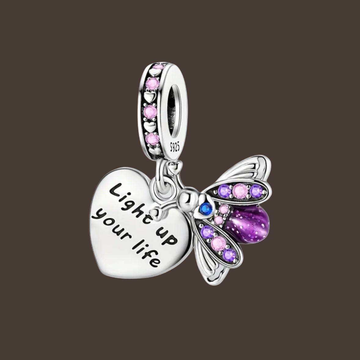 Glowbug Anhänger-Charm Sterlingsilber 925