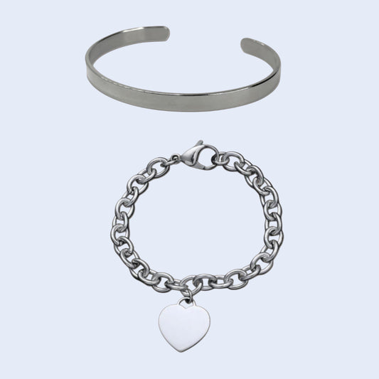 Silver Bracelet Set